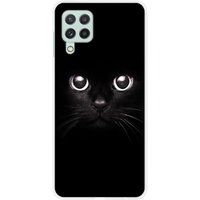 Samsung Galaxy A22 4G Cat Eyes Siliconen hoesje
