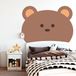 Ambiance Sticker Vooraf gelijmd vliesbehang met gigantische muurschilderingen - TEDDYBEER - 85x90cm