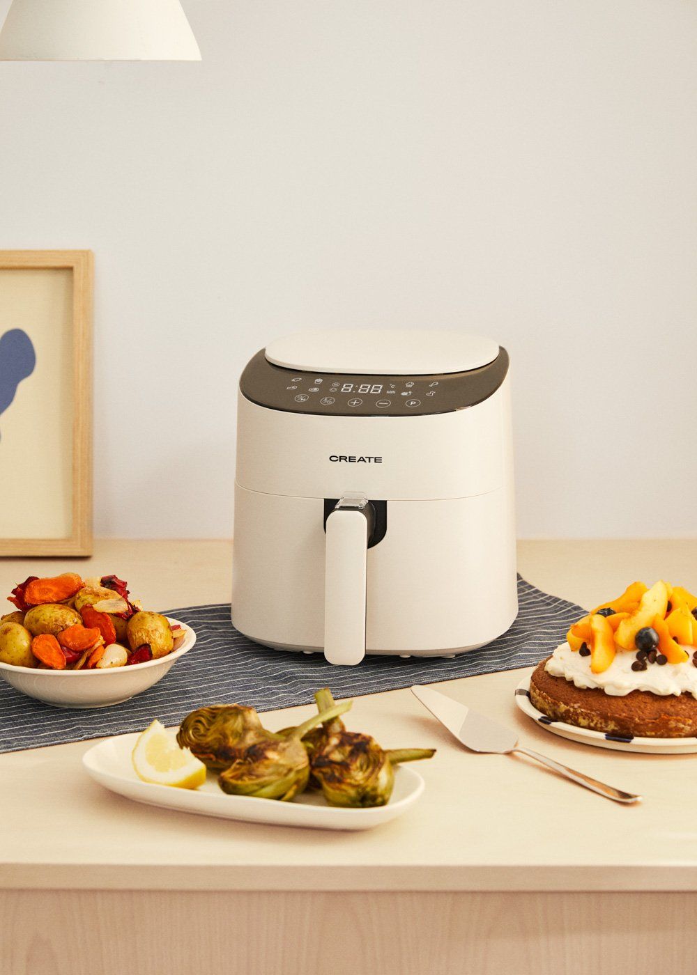 CREATE Pro Compact 3,5 l Airfryer - White