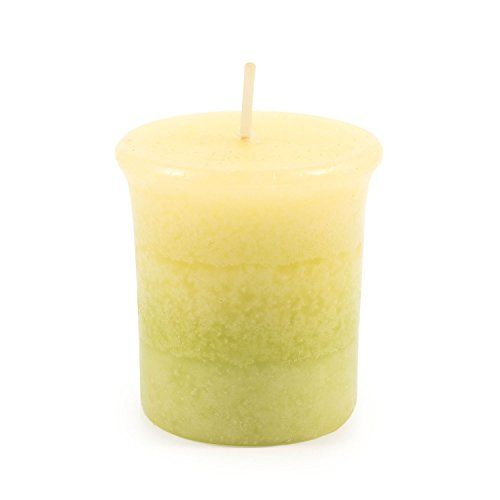 Pajoma votiefkaars ''Lemongras'' gemarmerde geurkaars, brandduur: ongeveer 17 uur