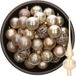 Decoris Boules de Noël - 37 ST - 6cm - Plastique - Champagne