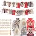 Adventskalender om te vullen 2025 - Enfants - Femmes et hommes - Calendrier de Noël à remplir soi-même - 24 sacs en tissu 2 tailles