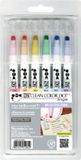 ZIG Kuretake - Clean Color Dots - Single Mild Colors - 6 kleuren