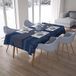 Bonamaison Tafelkleed, Anti-Mold, Sneldrogend, Waterdicht, 100% Polyester Tafellaken, Blauw, 140 x 200 Cm