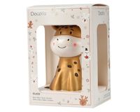 Decoris Giraffe glas l5.7b7.5h12.5 cm bruin