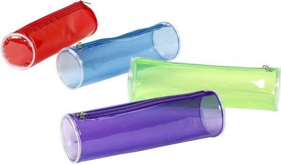 Viquel 630083-30 schooletui Zachte etui Polyvinyl chloride (PVC) Verschillende kleuren, Blauw, Groen, Paars, Rood