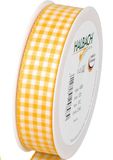 Vicky-geruite band 25 mm x 25 m, kleur: geel