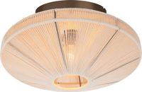 Eglo Orimini Plafondlamp - E27 - Ø 38 cm - Crème/Brons - Textiel
