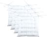 Stof Textile coussin de siège BEA - 4x - blanc - 40 x 40 x 4 cm