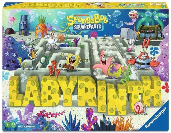Ravensburger SpongeBob Labyrinth - Gesellschaftsspiel & Brettspiel ab 7 Jahre