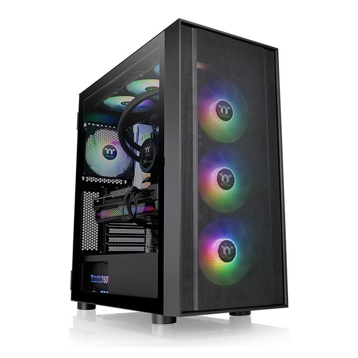 Thermaltake H570 TG ARGB Midi Tower - Zwart