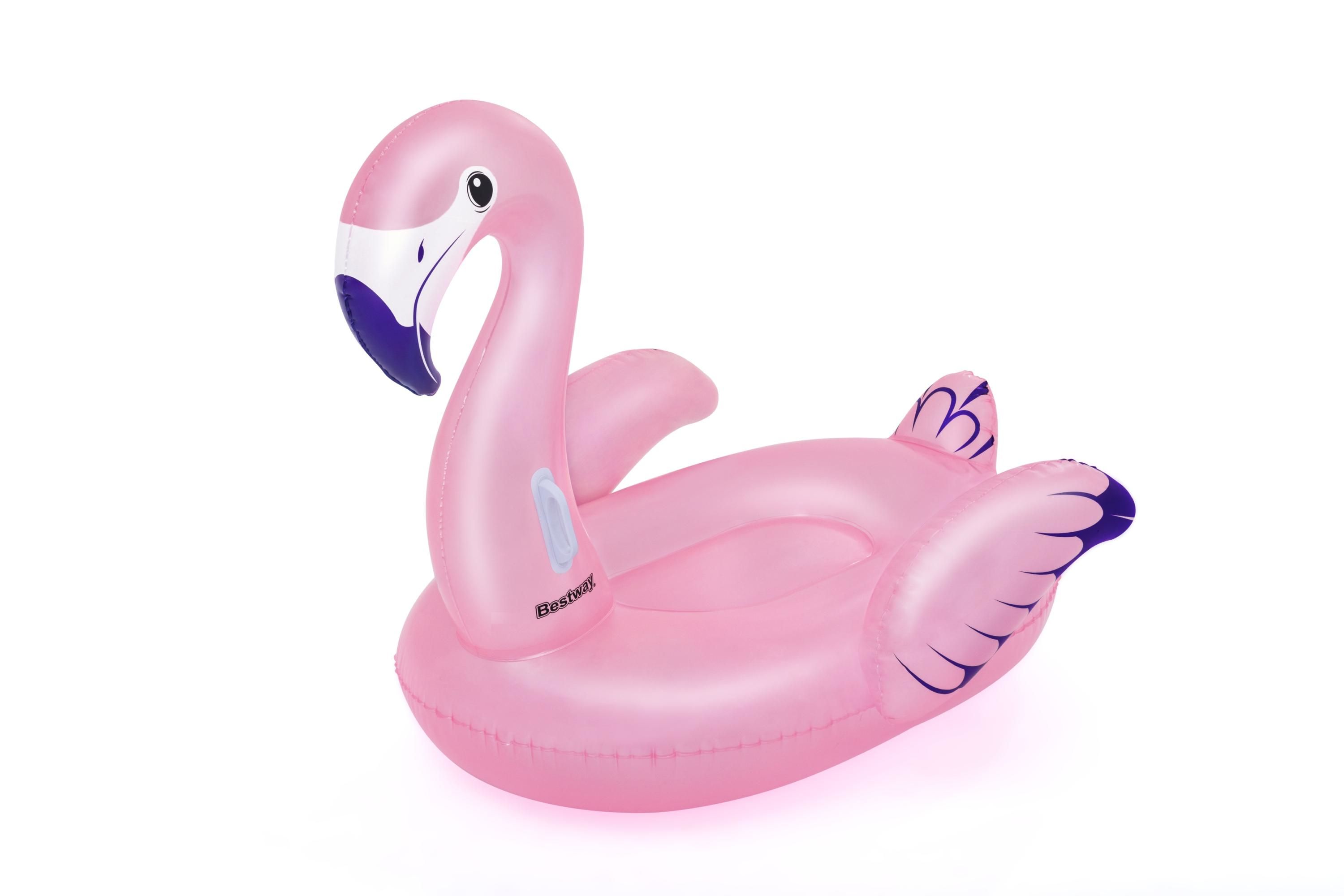 Bestway Luxe Ride-on Zwembad Flamingo - Roze - 147 x 121 cm - 90 kg
