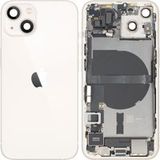 Apple iPhone 13 Batterijklep, Met Middenbehuizing, Complete Onderdelen, Wit (Starlight), Premium Swap