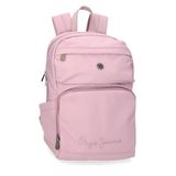 Pepe Jeans Corin Laptoprugzak, 33,8 cm, roze, 25 x 37 x 10 cm, polyester en PU, 9,25 l van Joumma Bags, Roze, Eén maat, laptoprugzak
