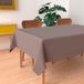 Soleil d'ocre Alix tafelkleed, vlekbestendig, rechthoekig, mokka, polyester, bruin, 140 x 240 cm