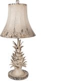 Clayre & Eef Tafellamp Ø 30x64 cm Beige Metaal