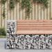 Prolenta Maison Exclusive - Banc Jardin Design Gabion 92x71x65,5 Cm Bois Massif De Douglas