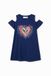 Desigual Vest_bloom 5000 Bleu Marine Robe Fille
