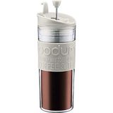 Bodum 11100-913S Travel Press Thermosbeker van kunststof met klapdeksel, 0,45 l