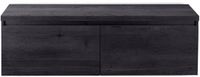 BES LED Frozen Badmeubelset 140 cm - Greeplijst in Kleur - Inclusief Wastafelbovenblad Black Oak
