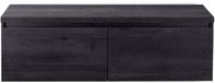 BES LED Frozen Badmeubelset 140 cm - Greeplijst in Kleur - Inclusief Wastafelbovenblad Black Oak