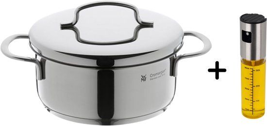 WMF Kookpan Mini laag - ø 14 cm / 900 ml - RVS - Zilver