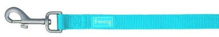 Freedog Laisse de base en nylon turquoise 120x2,5 cm
