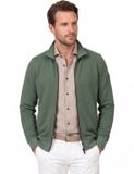 CASA MODA comfort fit sweatvest - groen - donkerblauw