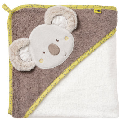 Fehn Badcape Koala - Beige - Gr.80x80 cm wit