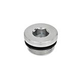 Ganter Normelemente GN 749-M12X1,5-A - sluitschroeven, zilver, fijne schroefdraad d1: M12 x 1,5, 10 stuks