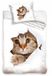 Animal Pictures Carbotex Cat Curious Dekbedovertrek - Eenpersoons - 140 x 200 cm - Katoen - Multicolor