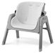 Noxi Baby chaise haute - 3-en-1 - Pliable - Avec deux niveaux - Incluant plateau et harnais de sécurité - Convient aux enfants de 1 à 2 ans - Gris