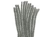 Pijpenreiniger chenille, metaal, zilver, 10 mm x 30 cm. 10 stuks.