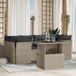 Maison Exclusive - Ensemble de meubles de jardin 7 pièces avec canapé et coussins, gris clair, en polyrotin