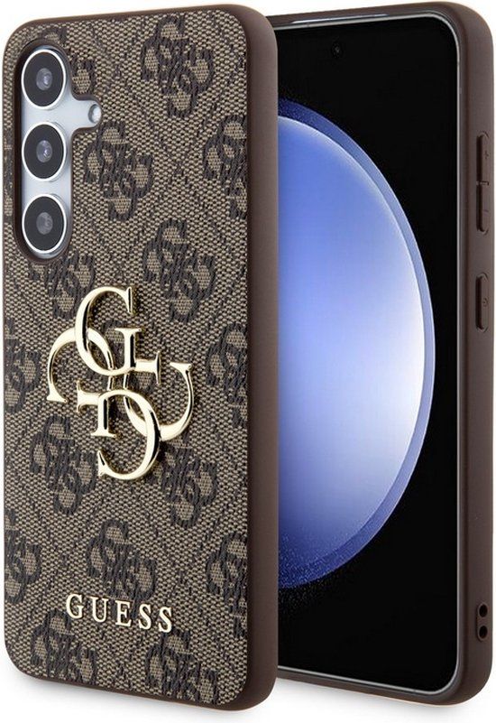 Guess 4G Metal Logo Back Case - Samsung Galaxy S24 Plus - Brown