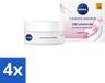 NIVEA Essentials Dagcrème Voedende Gezichtscrème SPF 30 Droge Huid 50 ml (4 stuks)