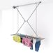 Sèche-linge plafond - Pliable - 152 cm - Aluminium - Acier inoxydable - Sèche-linge plafond 10 kg