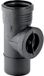 Geberit Silent-PP ontstoppingsstuk 90° met ronde service-opening, 390.427.14.1