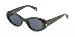 Police SPLR93 Vert kaki brillant 52/21/140 FEMME Lunettes de soleil