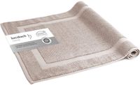 Herzbach Home Badmat 100% Katoen | Douchemat | 1.000 g/m² | Absorberend | Wasbaar (Zandgrijs, 50 x 80 cm)