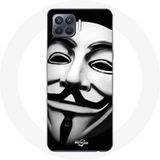 Maniacase Hoesje voor Oppo A93 5G We Are Legion Anonymous Masker