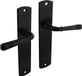 Intersteel Deurkruk Helena op schild 230x44 mm blind zwart