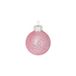 Set Decorees Set van 12 decoratieve glazen ballen, roze, D4 cm