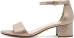 Tamaris - Dames - Platte sandalen - Goudkleurig - Maat 36
