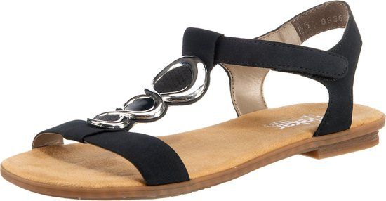 Rieker sandalen met riem Zwart - Maat 36