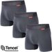 Undiemeister Boxershorts Heren - 3-Pack - Naadloos Ondergoed - Onderbroeken - Tencel - Lava Rock (Grijs) - Maat XXL
