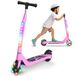 SISIGAD Elektrische step voor kinderen van 6 tot 12 jaar, 5,3 inch, met knipperende ledlampen en 3 instelbare hoogtes, belastbaar tot 10 km/u, motor 45 W, maximale belasting 70 kg