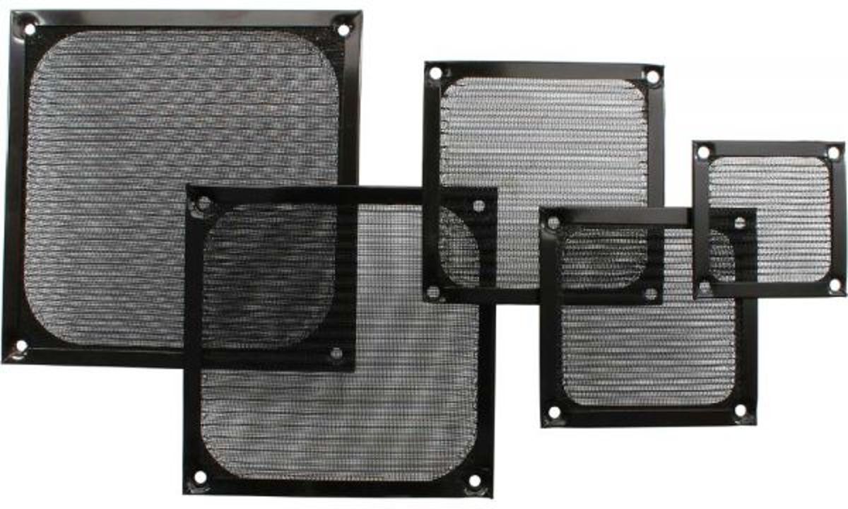 OKS Aluminium Fan Filter 140 x 140 mm zwart