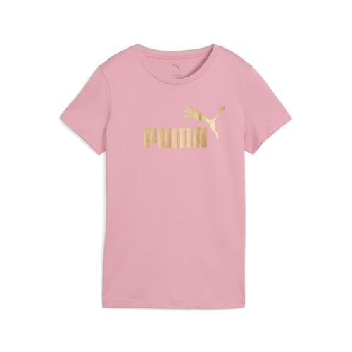 Puma ESS Metallic No. 1 Logo dames sport T-shirt roze - Maat L