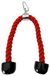 Merkloos Corde triceps 27 pouces - Nylon robuste - Poignée en caoutchouc - Accessoire de fitness polyvalent - Studio à domicile - Résistant à l'usure - Accessoire de fitness